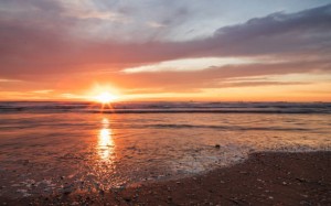 Scheveningen beach sunset