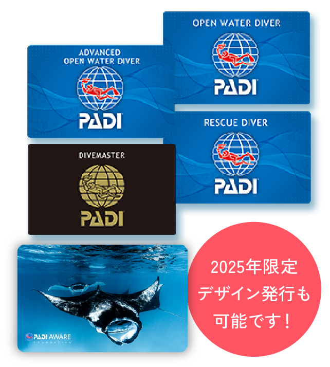ライセンスカードの写真 2024年限定デザイン発行も可能です！