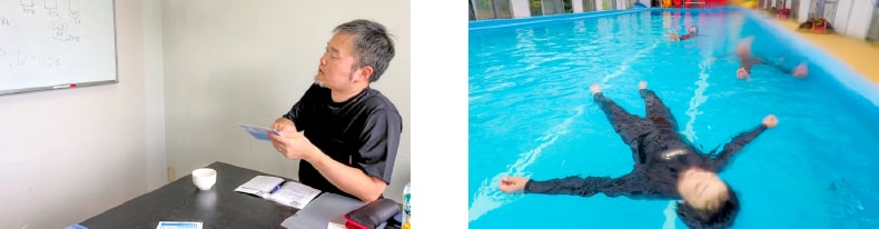 シニアコース 学科講習＋プール講習の写真