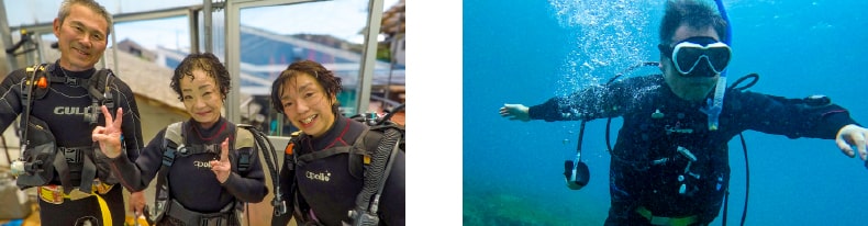 シニアコース 海洋実習(2ダイブ)の写真